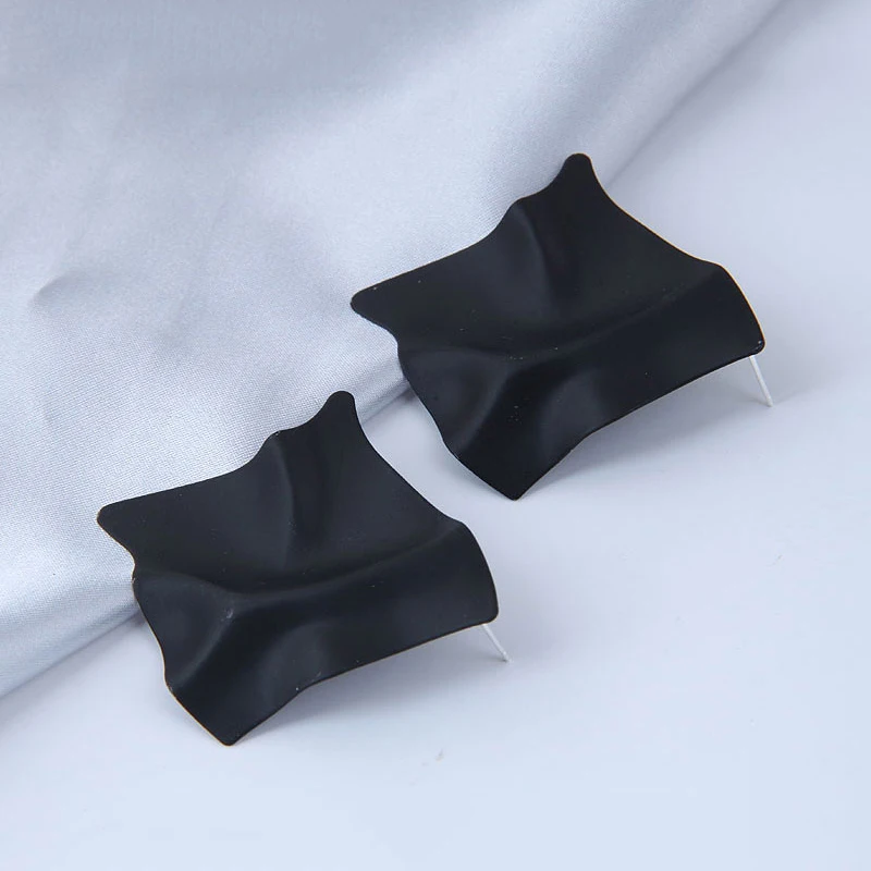 

Fashion Geometric Stud Earrings For Women Korean Colorful Irregular Enamel Girls Statement Earring Pendientes Mujer Accessories