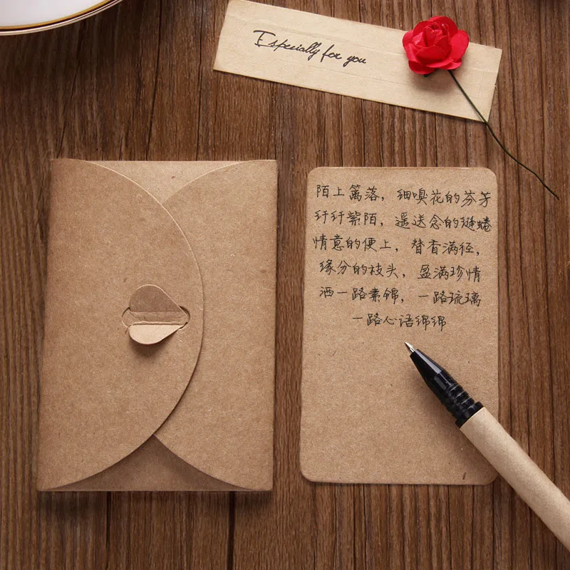 17.5X11cm 1pc Kraft Paper Envelope Gift Bags Vintage For Card Scrapbooking Stationery | Канцтовары для офиса и дома