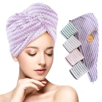 hair towel wrap turban microfiber hair drying towel bath shower cap head towels absorbent soft hair dry cap for women girls