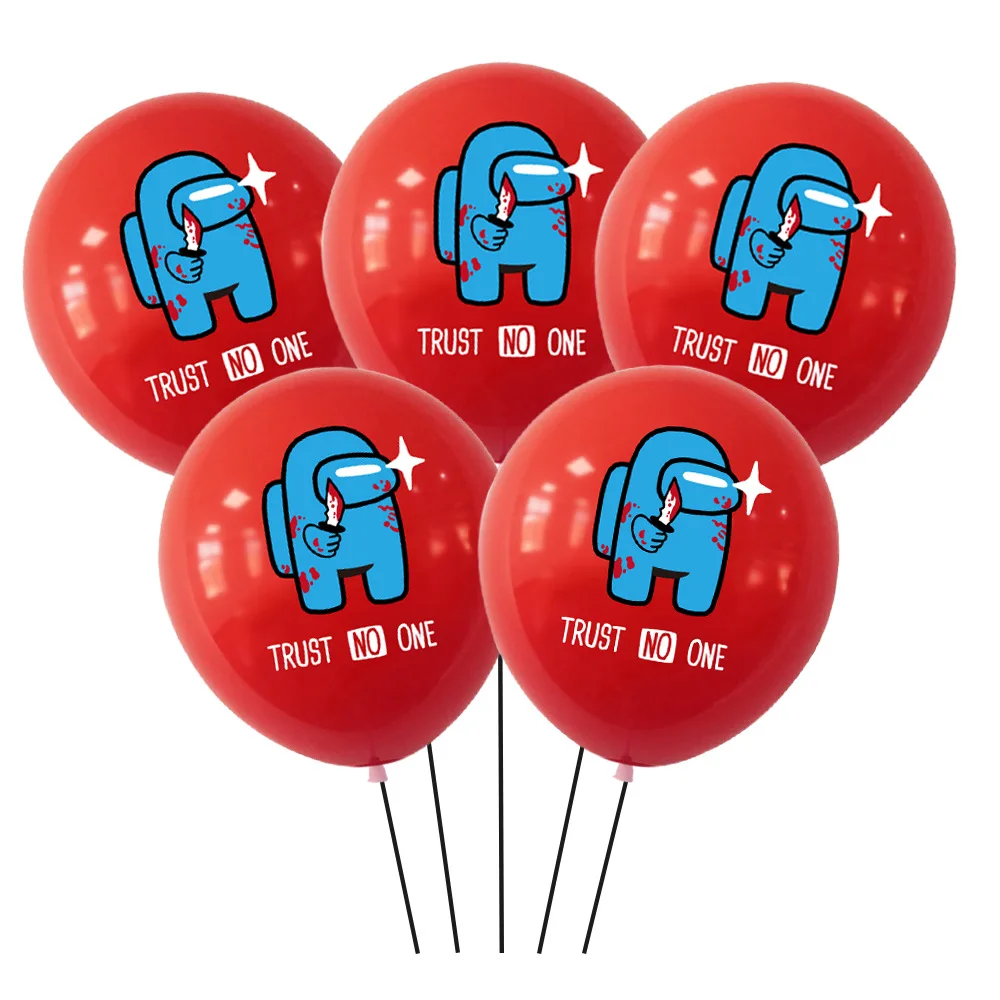 

10pcs/12pcs/15pcs Among Us Birthday Party Latex Balloons Kids Birthday Party Decoration Baby Shower Balloons Globos Supplies