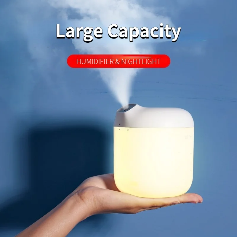 

Увлажнитель воздуха, перезаряжаемый через USB, очиститель, диффузор, очистка, для дома, офиса, автомобиля, большая емкость, со светодиодной ла...