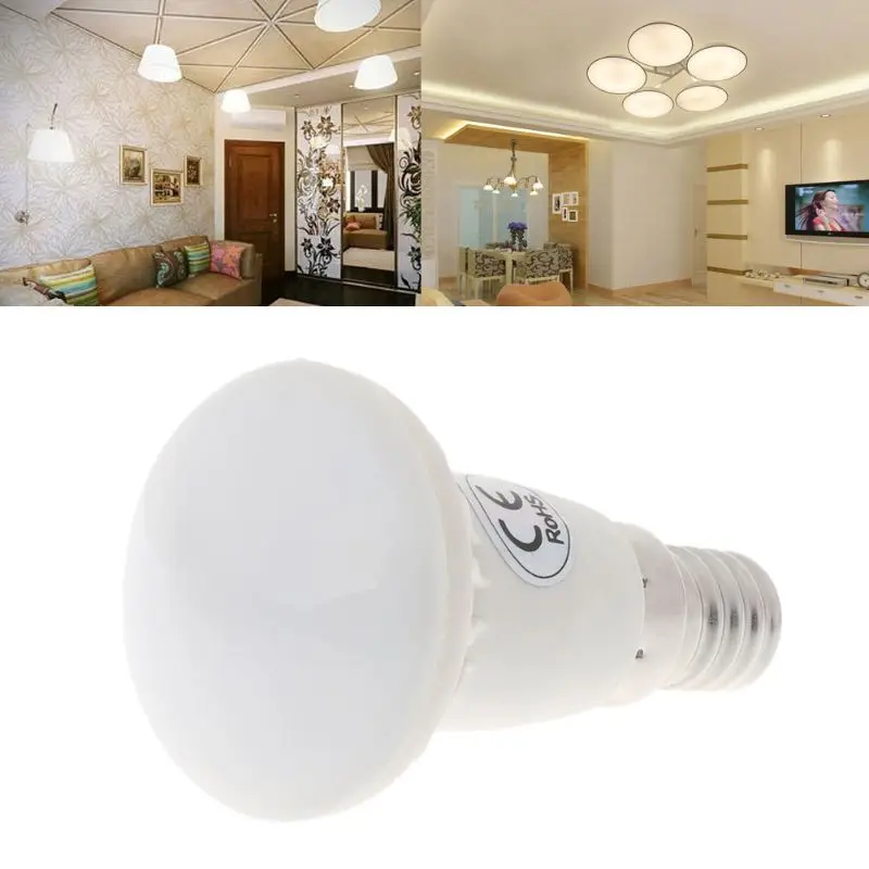 E14 R39 5 Вт Светодиодный светильник в полоску с грибами теплый/холодный белый лампа