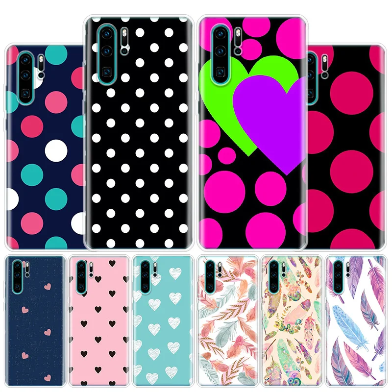 С узором в горошек чехол для телефона с рисунком &quotперо Huawei Honor 10 9 Lite 8A 8X 8S 7A 7X 9X 20i
