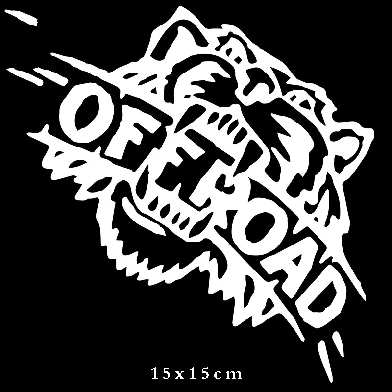 

Hot Sell Reflective Angry Tiger Creativity Car Bodyes Anti- Window Accessories Car Stickers KK 15*15cm