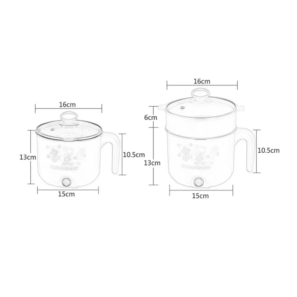 Милая многофункциональная электрическая плита 1.8л 450 Вт отпариватель из