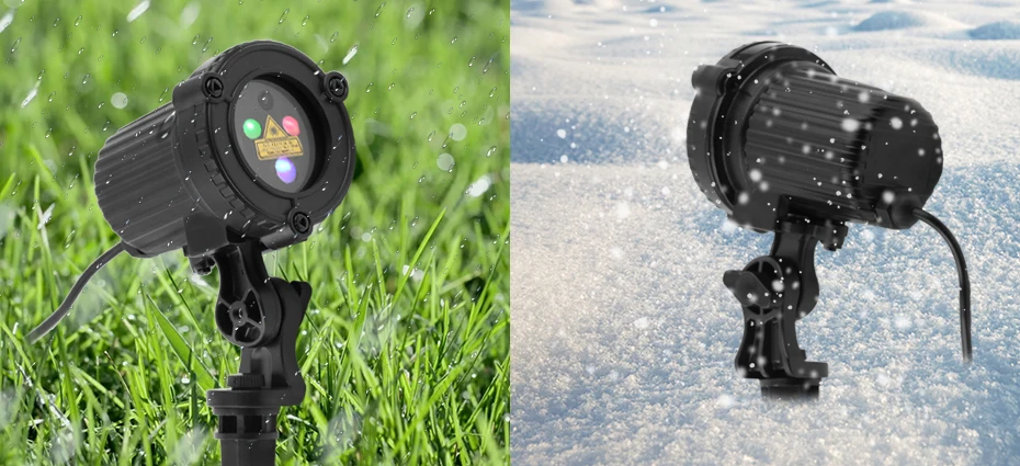 ALIEN RGB 32 узора Рождественский лазерный проектор открытый светильник удаленный сад Водонепроницаемый IP65 праздник Рождество внешний душ светильник ing
