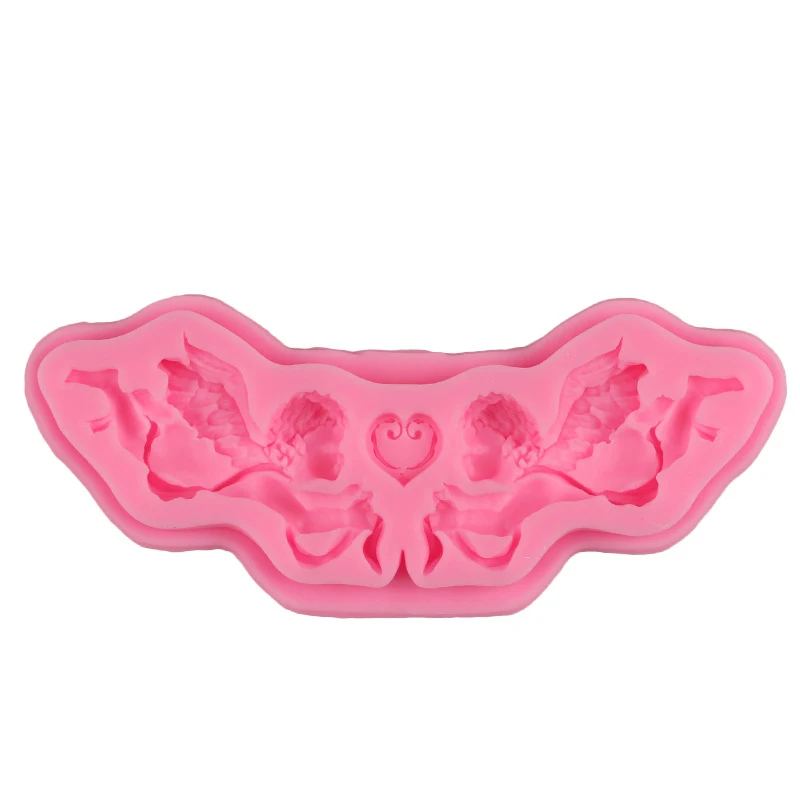 Маленький ангел Купидон форма силиконовая 3D фотообои помадка торт шоколадная