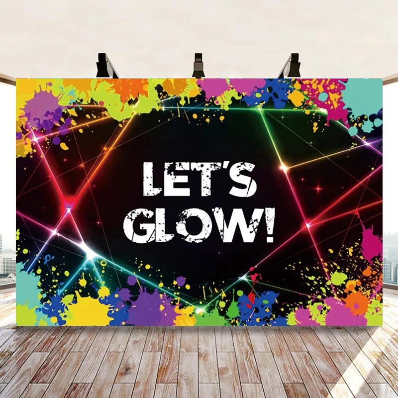 

Давайте свечение для фотосъемки с изображением в стиле «граффити» неоновый светильник для взрослых День рождения фон для фотостудии