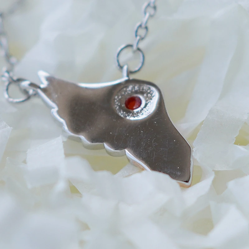 

Card Captor Cosplay Sterling Silver Necklace Magic Wand Bird Head Pendant Pendant Anime Adult COS Accessories Christmas Gift