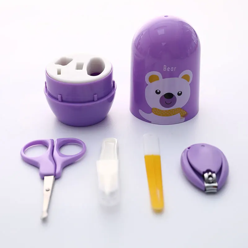 

Animal Cartoon Baby Clipper Set Baby Nail Care 4PCS Barreled Nail Clipper Set