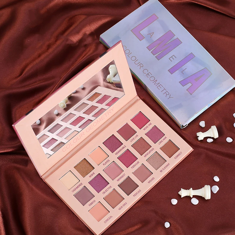 Новая палитра теней для век 18 цветов матовые тени модные блестящие макияжа