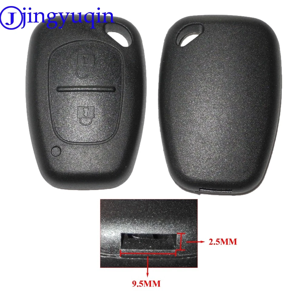 

20PS 2 Buttons Remote Uncut Blade Car Key Shell for Renault Trafic Vauxhall Opel Vivaro Nissan Primastar Flip Fob Car-styling