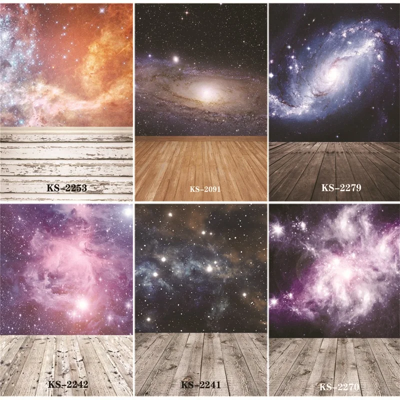

Vinyl Custom Photography Backdrops Prop Starry floor Photography Background #KS200410-06