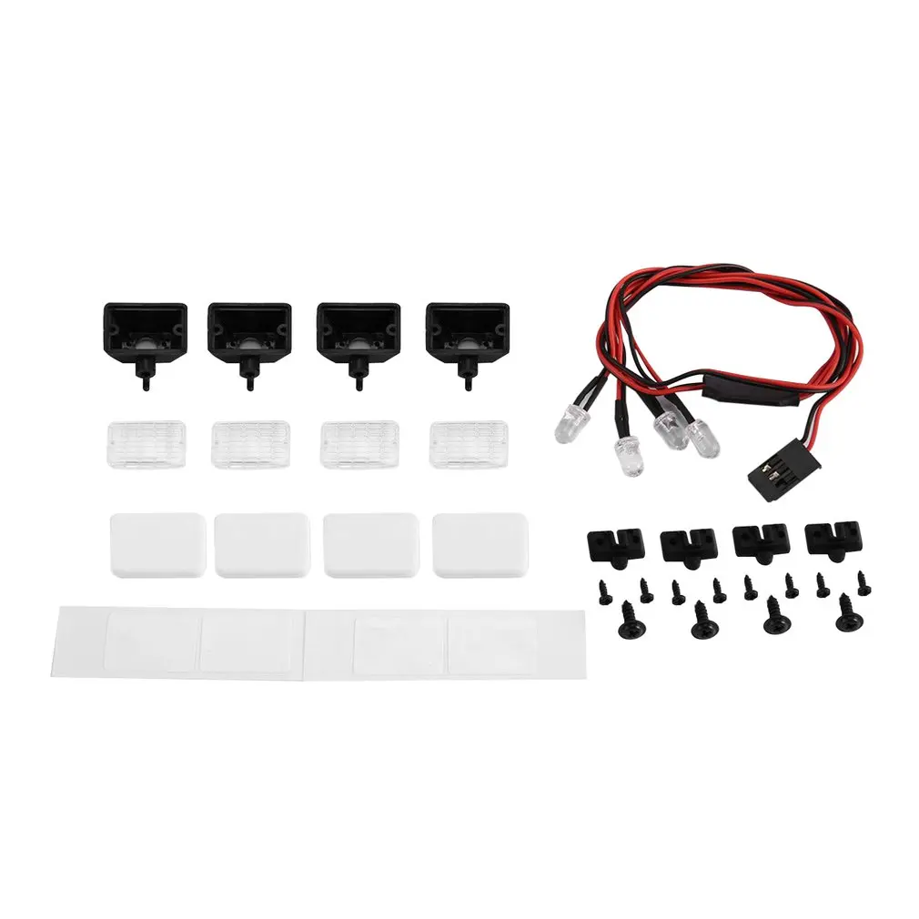 

RC автомобиль 2/4 квадратный светодиодный светильник крышка для 1:10 RC гусеничного Traxxas TRX-4 осевой SCX10 90046 Tamiya по супер скидке CC01 D90 MST HPI