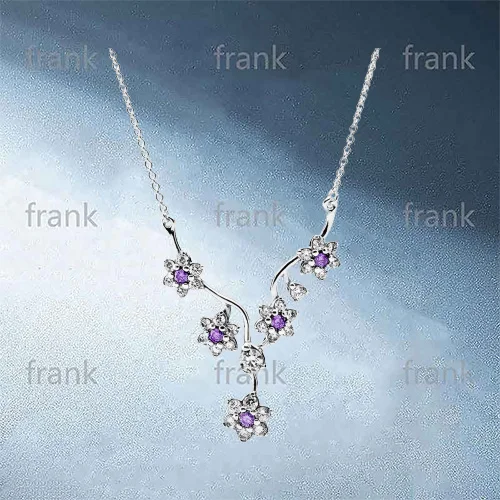 

590519ACZ-45 Pendants Forget Me Purple