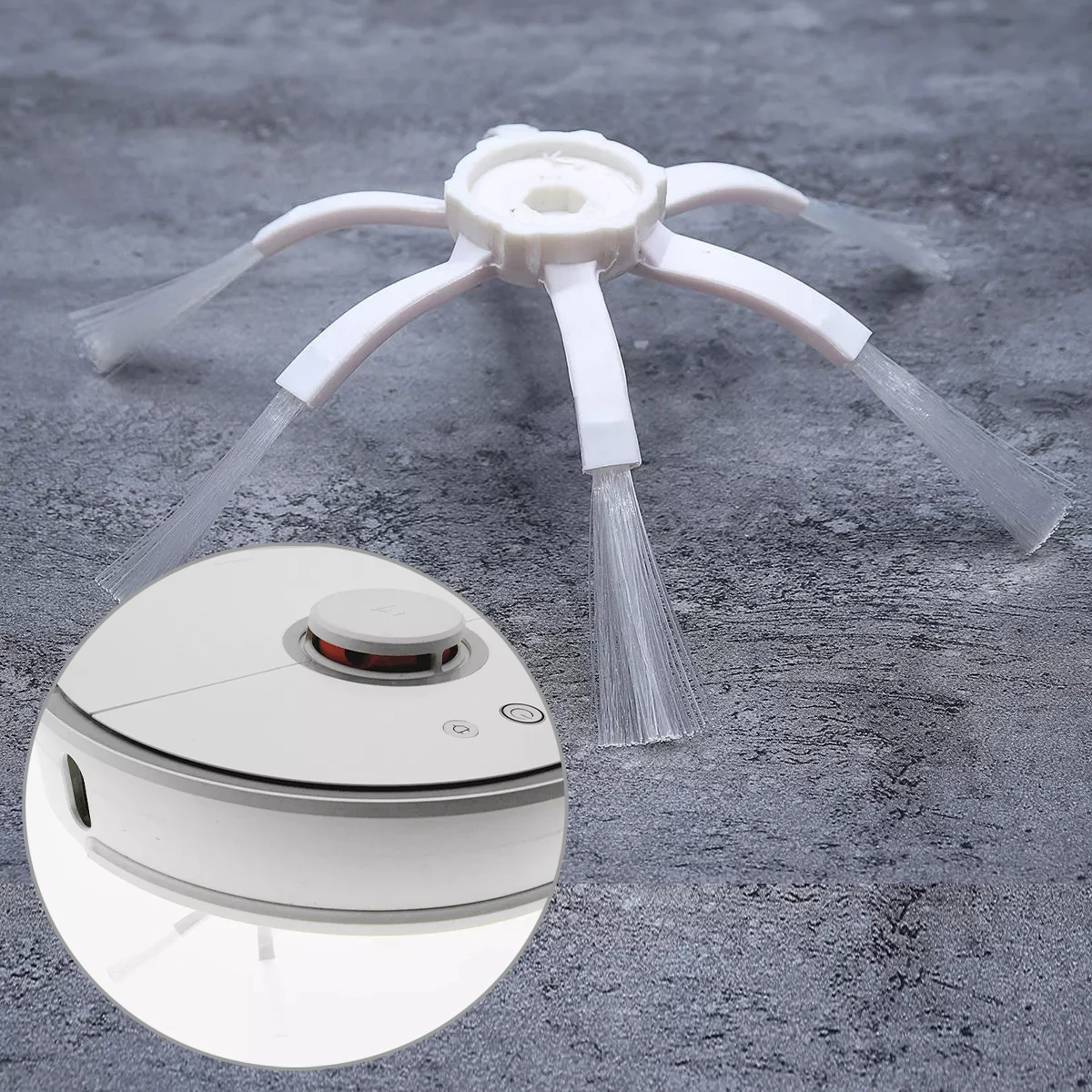 Запчасти для пылесоса Xiaomi/Roborock S50/S51/S55 2 шт. робот с 6 боковыми щетками сменные