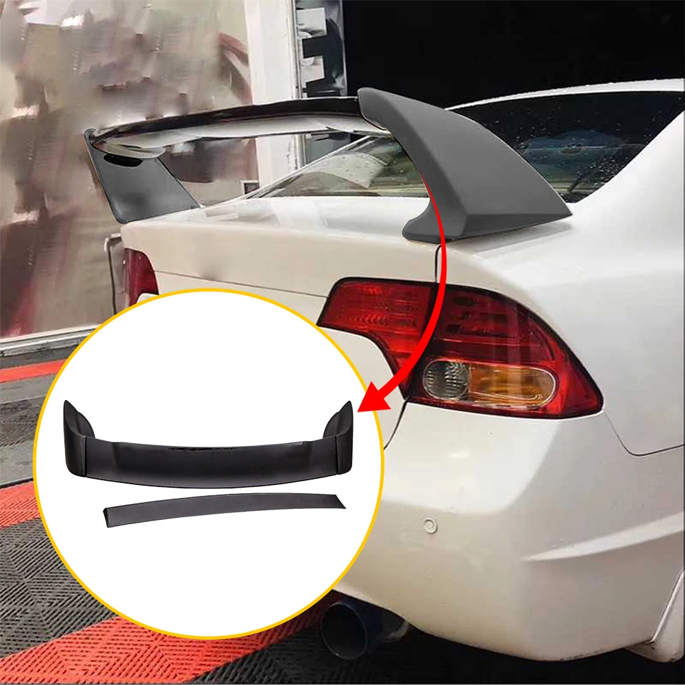 Спойлер на задний багажник крыло для Honda Civic Sedan FD2 FA2 06 11 ABS Plastic Black| |