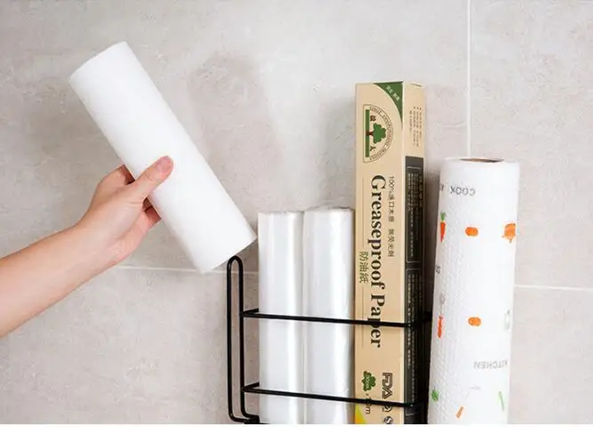 1 шт. держатель для хранения пленки на холодильник настенный бумажных полотенец