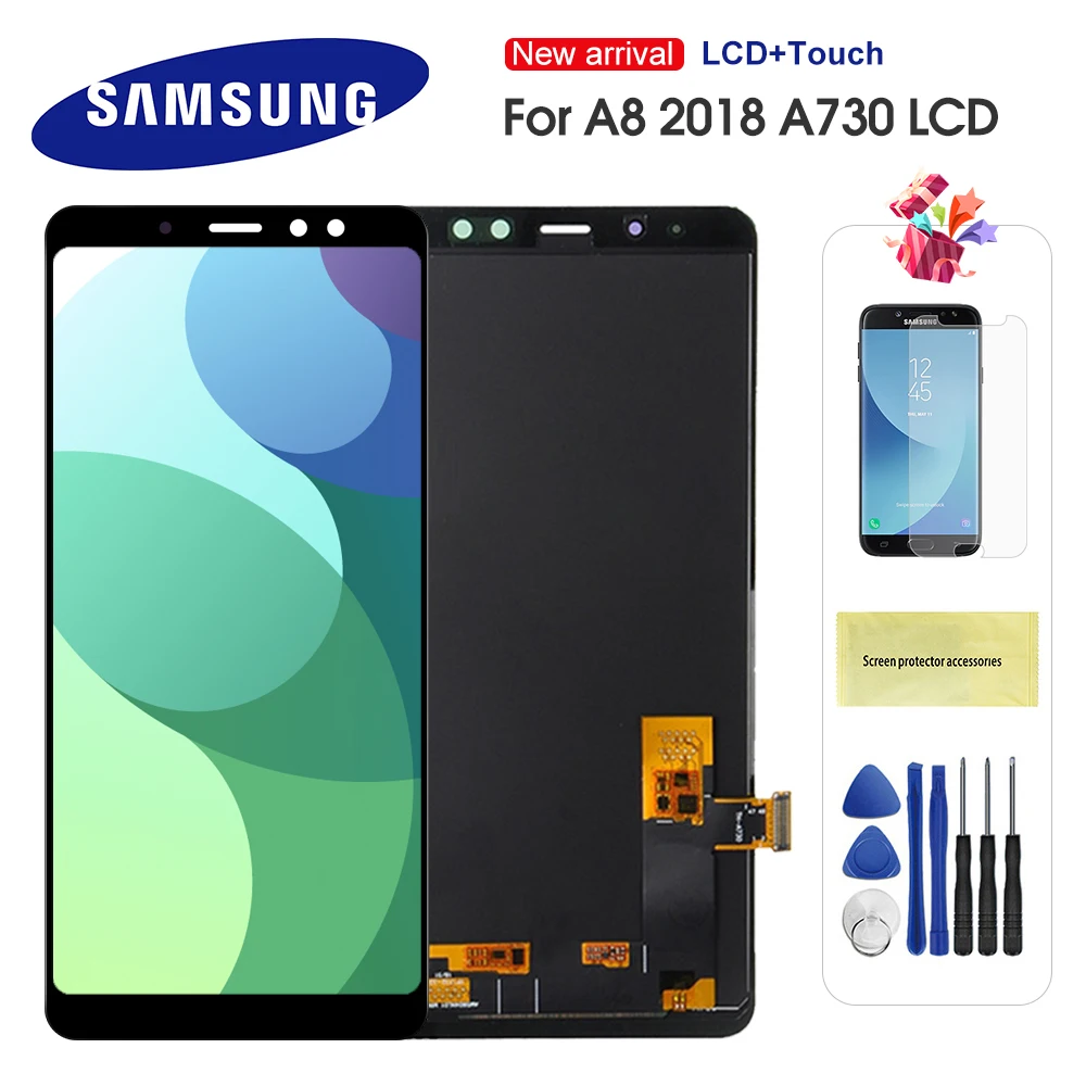 ЖК дисплей для SAMSUNG Galaxy A8 Plus 2018 A730 сменный дигитайзер сенсорного экрана с