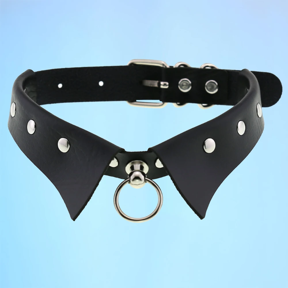 

Temperament style rivet bow neckline necklace street O - shaped pendant collarbone chain necklace neck wear