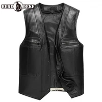 new mens fashion solid business vest british style 2021 spring autumn sleeveless v neck single breasted black vest jackets