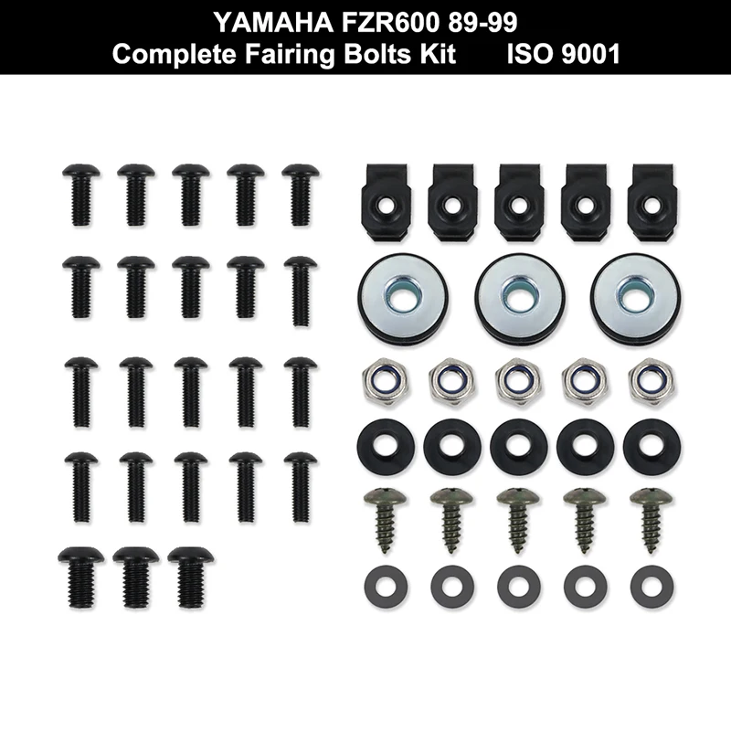 Набор винтов и гаек для мотоцикла Yamaha FZR600 1989 1999 из нержавеющей стали|Полные