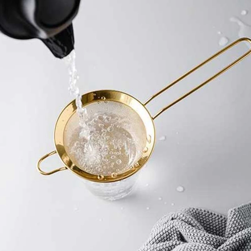 Сито из нержавеющей стали с мелкой сеткой сито для золотой муки кофе сетчатый