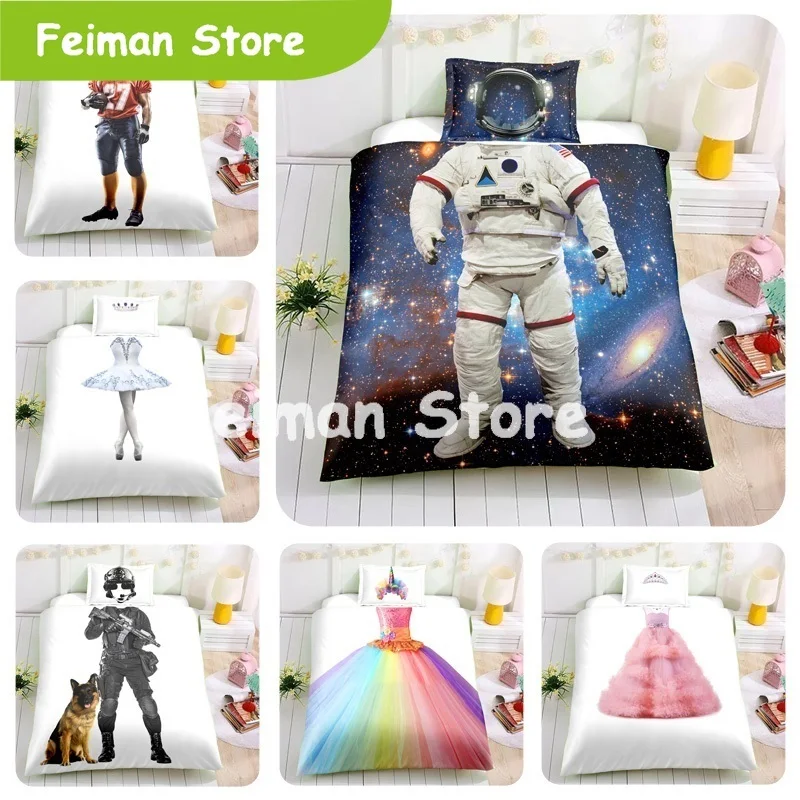 Новые детские модные креативные постельные принадлежности с цифровым принтом