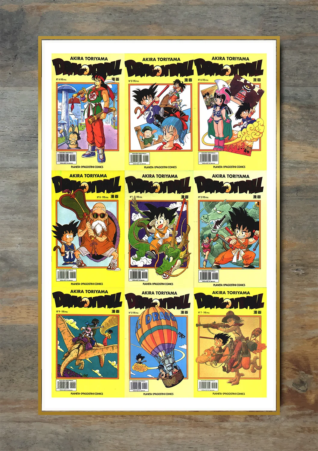 Akira Toriyama Drangon Ball Comics в Испании холст живопись винтажные крафт постеры