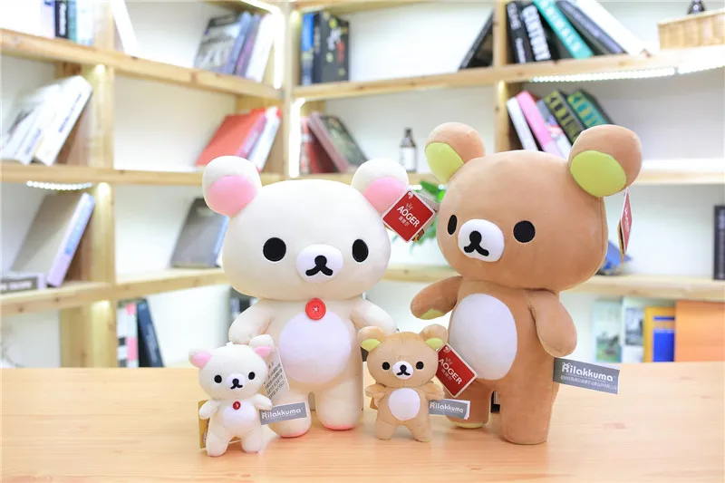 1 шт. 10/28 см Высокое качество rilakkuma плюшевый медведь японский ТВ персонажами мягкая игрушка; медведь супер мягкие игрушки для детей, подарок девочке подарок на год