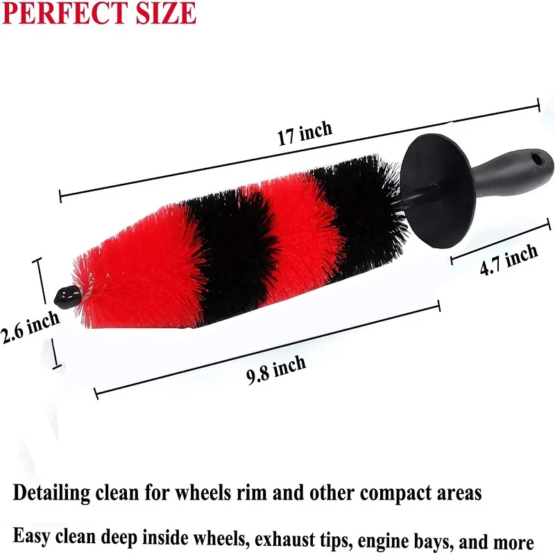 2 шт. аксессуары для мойки автомобильных шин с нескользящей длинной ручкой |