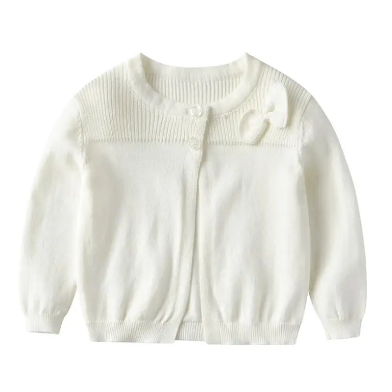 Осень 2020 Одежда для младенцев малышей свитера вязаные кардиганы шаль с бантом