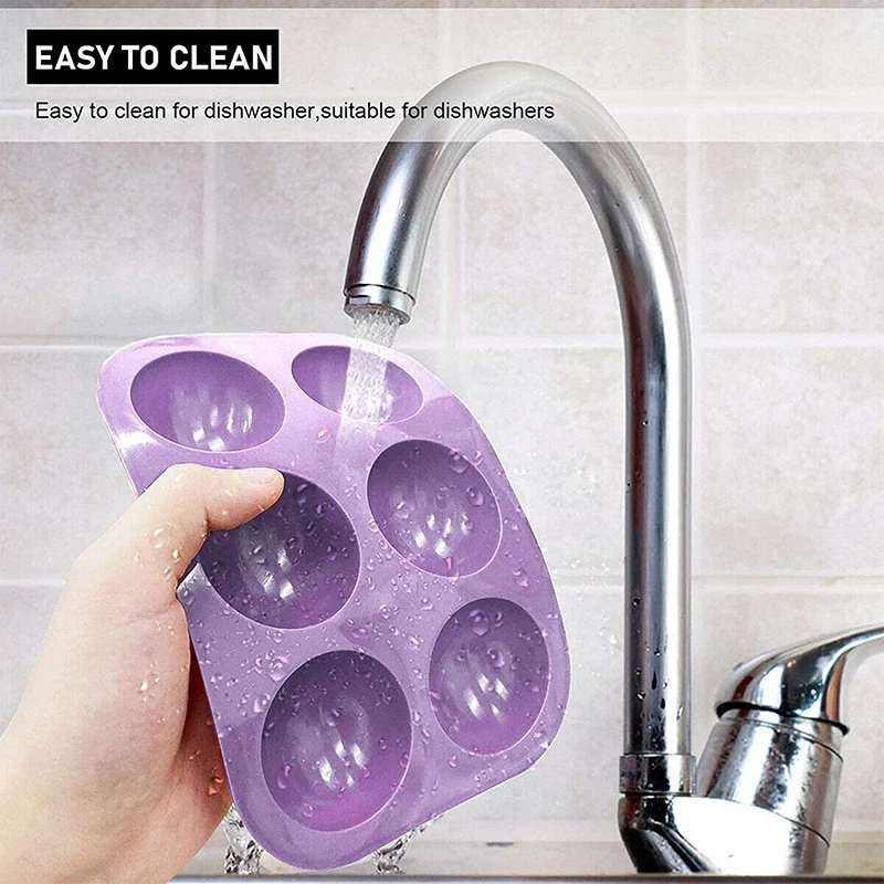 6-Полость полу сферы силиконовые формы пресс-формы для выпечки приготовления