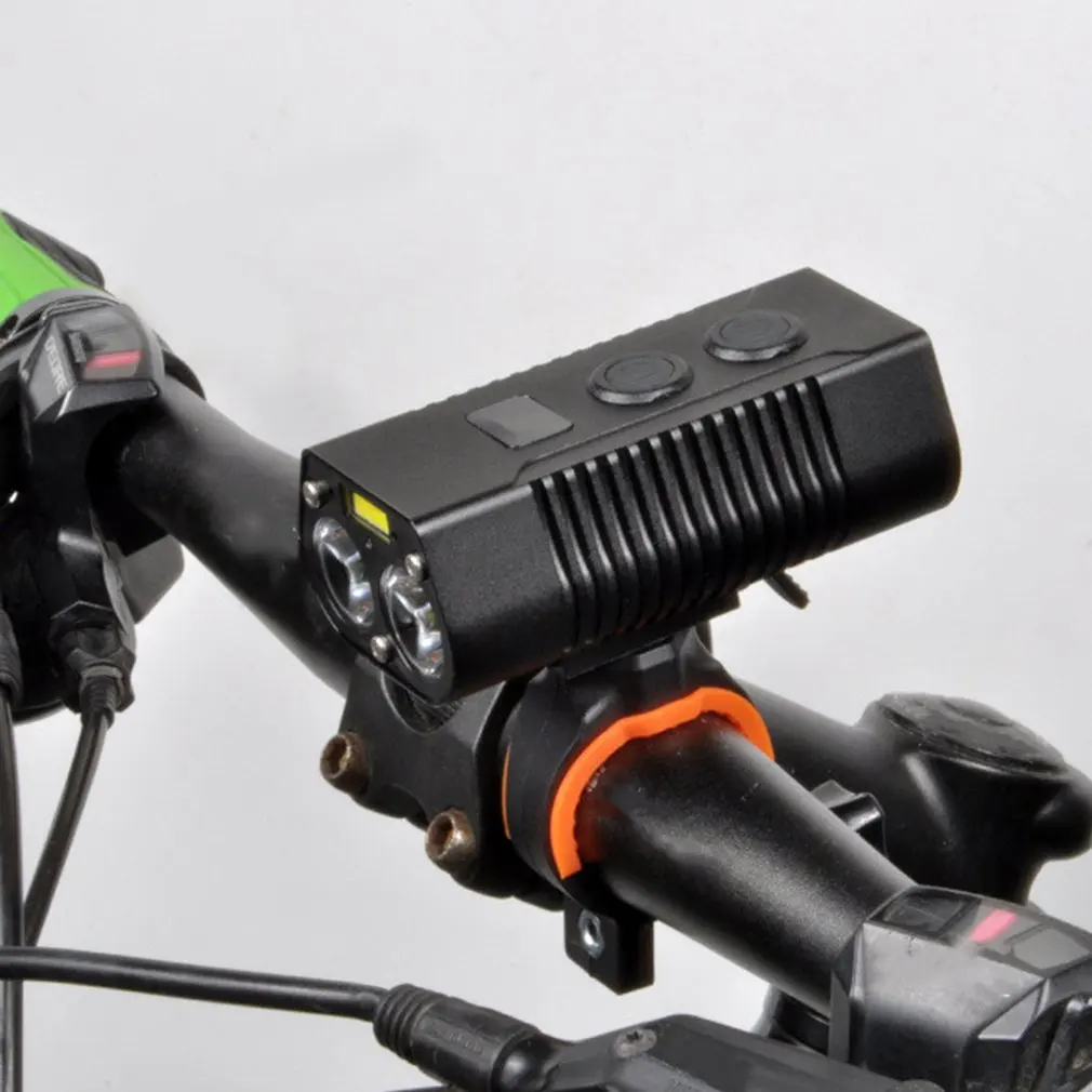 

Bike Lights T6+COB Bicycle Headlamp USB Rechargeable Bike Front Light Waterproof Night Warning Light