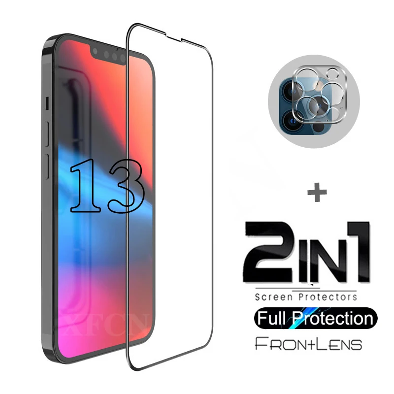 

1-to-2 HD Camera Glass For iPhone 13 Pro Max 13Pro Protective Glass For iphone 13 Pro 13 mini Light Phone Screen Film Lens Glass