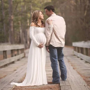 Платье для беременных, шифоновое, макси, для фотосессии, 2020