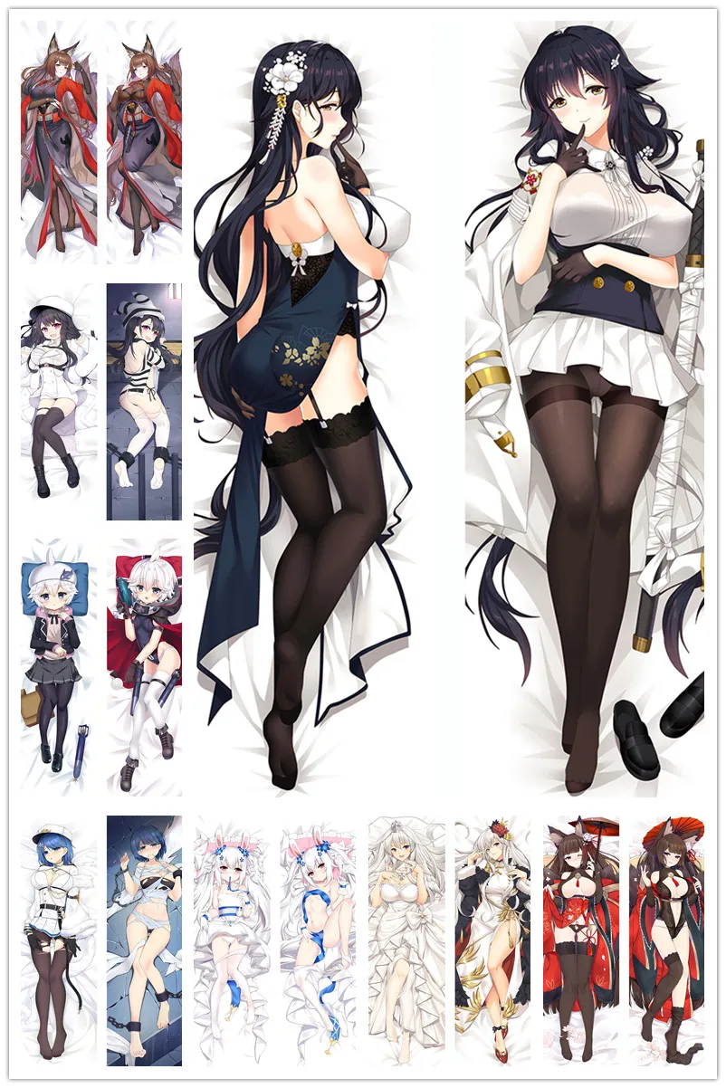 

Дакимакура тело Азур Лейн шелк наволочка чехол для подушки Чехол Аниме Манга Новинка