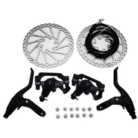 bicycle disc mechanical brake mountain bike set with g3 160mm rotors built in wide brake pad cycling double brake