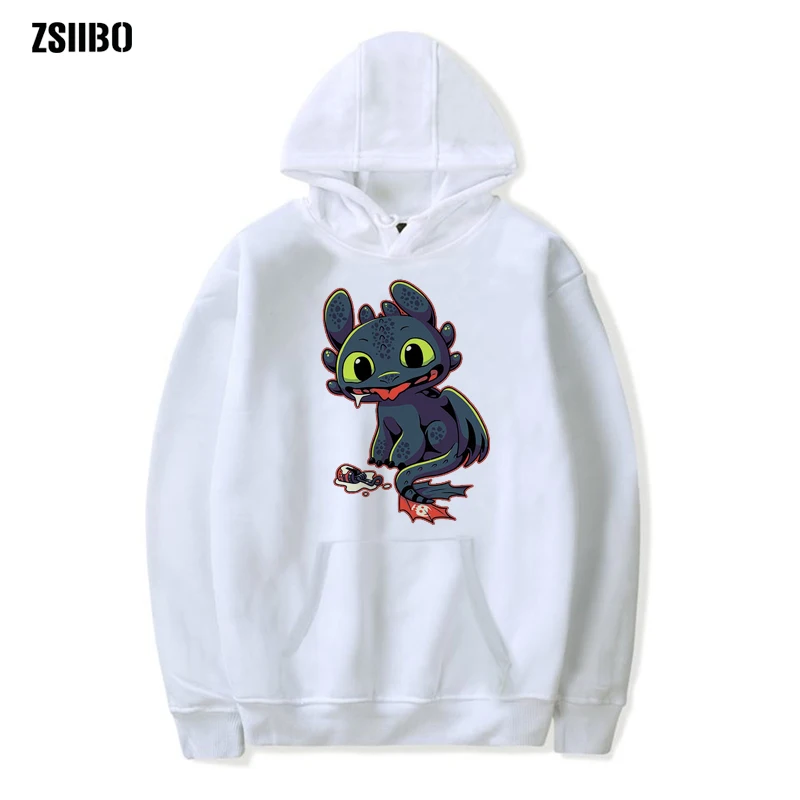 ZSIIBO How to Train Your Dragon Toothless Hoodie Apparel Sweatshirt Casual Turtleneck Men's Jacket Hooded DIYWGWY16