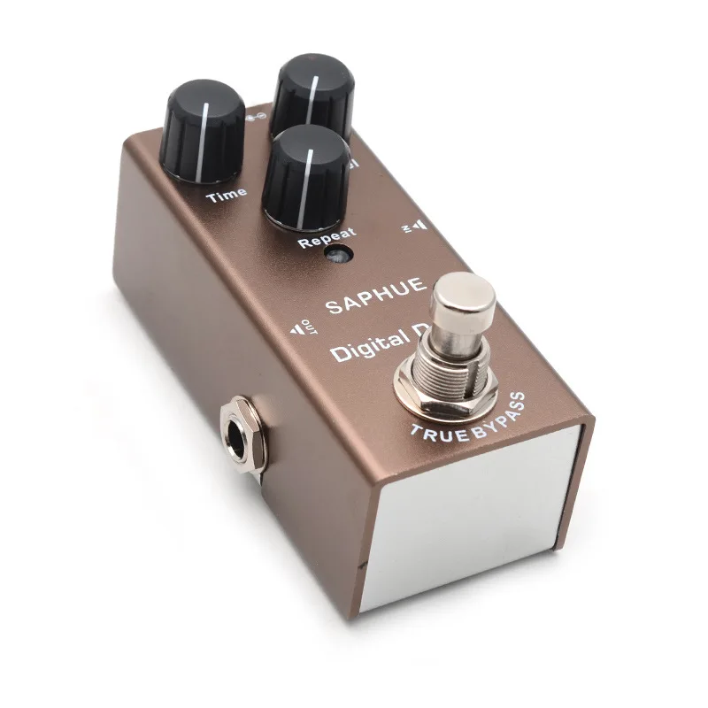 SAPHUE Electric Guitar Digital Delay Pedal Time/Level/Repeat Knob Effect Mini Single Type DC 9V True Bypass | Спорт и развлечения