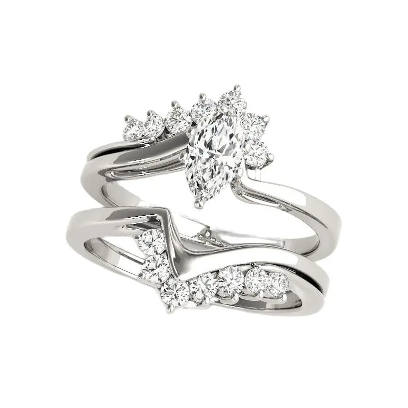 LESF-anillos de diamante de moissanita de 1 quilate para mujer, sortija de boda de plata 925, joyería de fiesta blanca