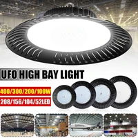 led high bay light 200w 300w 400w ufo warehouse workshop garage industrial lamp workshop highbay led stadium market ac85 265v