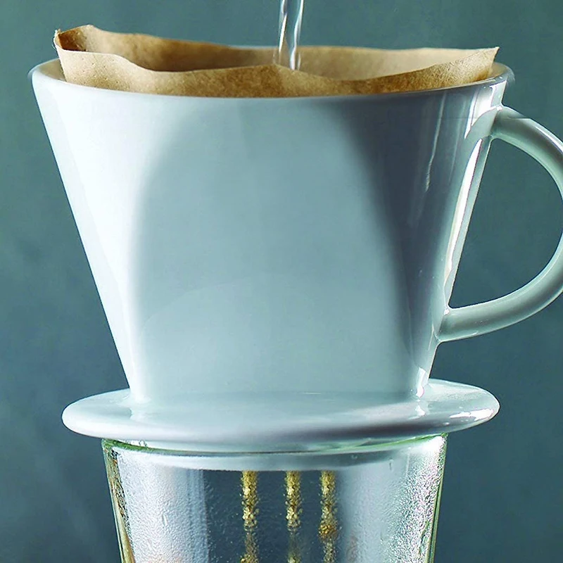 

500 Pcs Size 2 Coffee Filter Papers Disposable Unbleached Coffee Papers Suitable for Coffee Machines and Coffee Cones