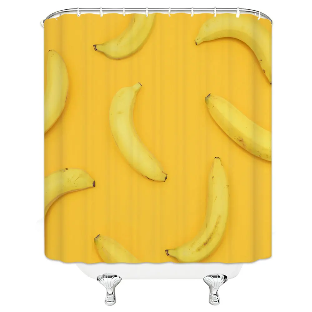 Занавеска для душа с уникальным дизайном половинная оранжевая висячая занавеска