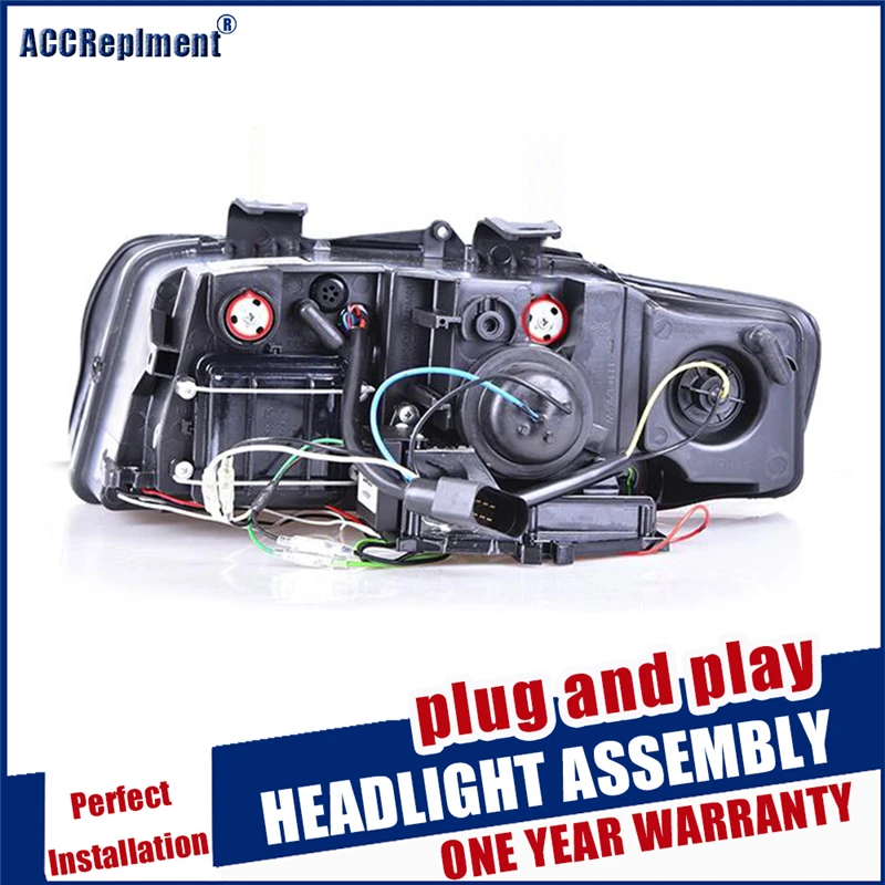 

car Styling LED Head Lamp for A4 B6 headlights 2001-2004 for A4 B6 head light LED drl H7 hid Bi-Xenon Lens low beam