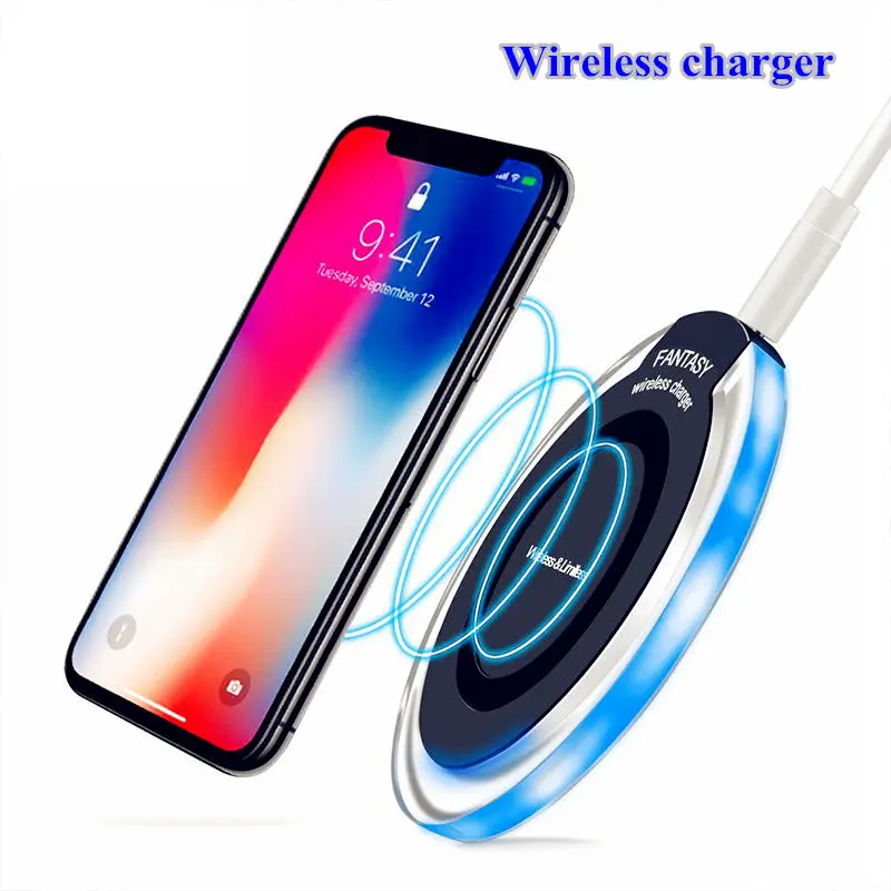 Беспроводное зарядное устройство Индукционное USB для Apple iPhone 8 Plus/ X Samsung Galaxy S6 7 edge S8