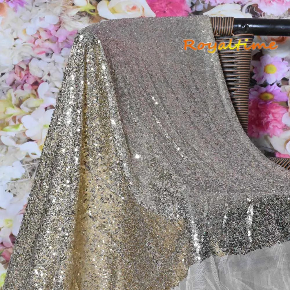 Royaltime блеск светлый ткань с золотистыми блестками на 0 5 ярд двусторонний стрейч