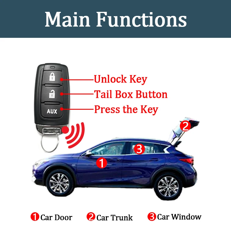 Car Lock Door Remote Control Keyless Entry System Locking Kit with 4 Actuator Universal 12V | Автомобили и мотоциклы