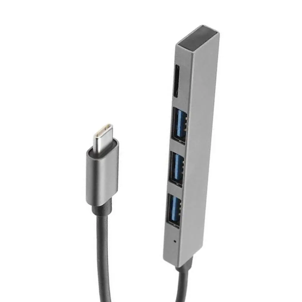 4 в 1 USB 3 type-C концентратор 0 из магниевого сплава с TF слот для чтения порта MacBook Pro/Air