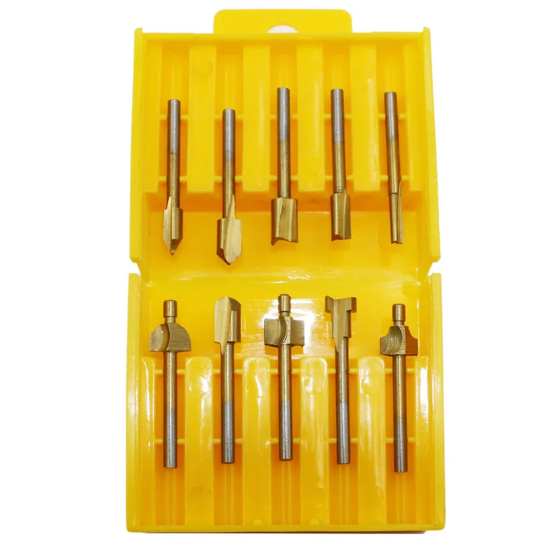 10 шт./компл. деревообрабатывающий гравировальный резак с заточенным ножом станок